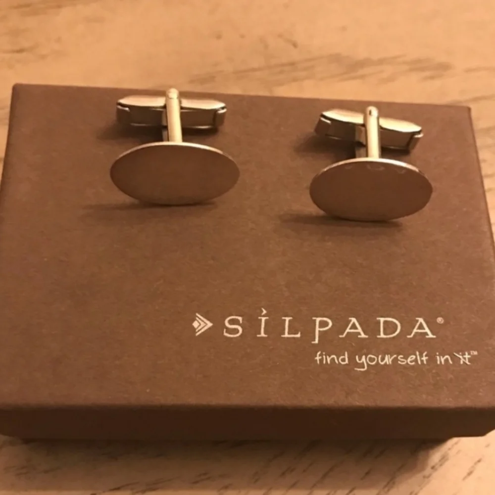 Silpada Sterling Silver Cutting Edge Cuff Links L1154